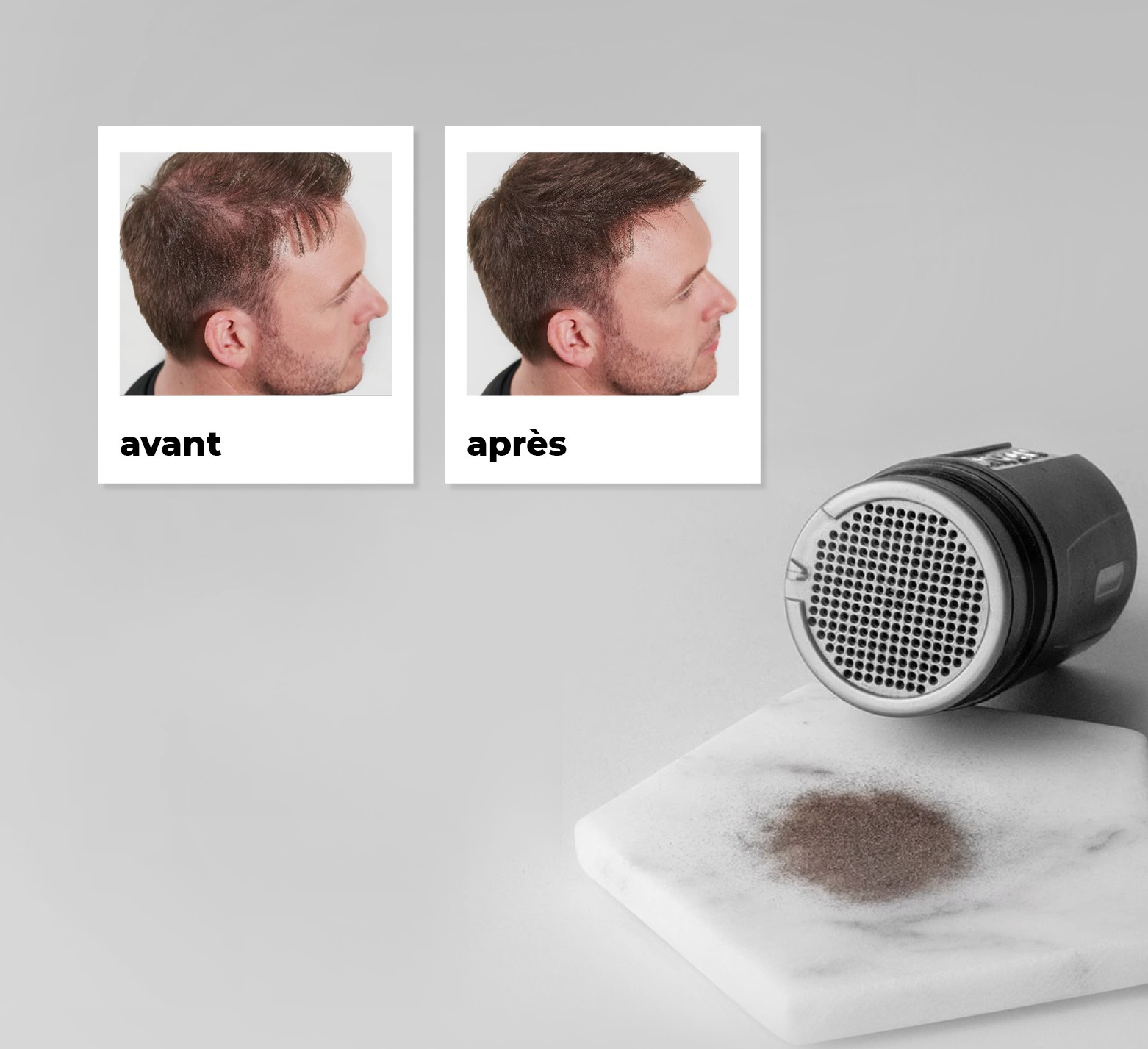 Poudre de kératine densifiante cheveux clairsemés Nanogen